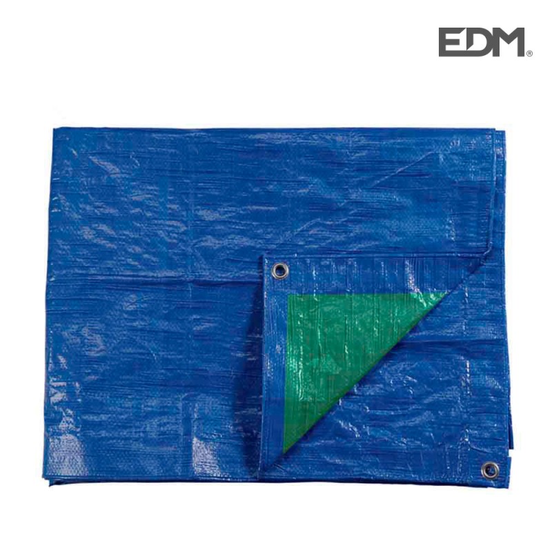 Tendall 5x8mts doble cara blau/verd ullets de metall densitat 90grs/m2 edm 