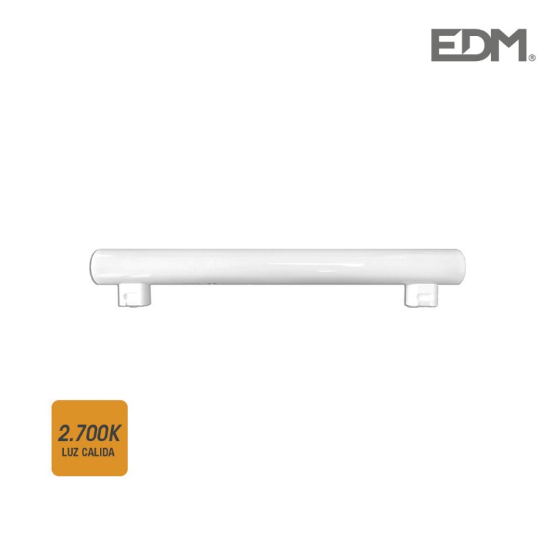 Linestra led 2 casquets s14s 7w 500 lm 2700k llum càlida ø 3 x 30 cm edm