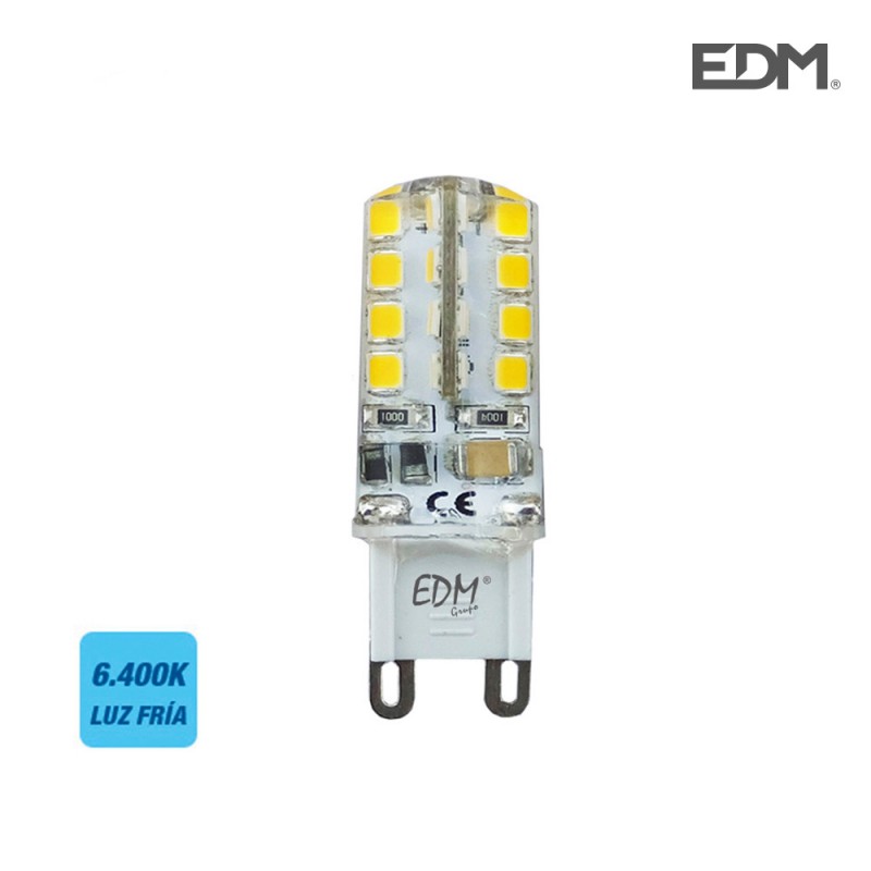 Bombeta g9 silicona led 2.5w 200 lm 6400k llum freda edm 