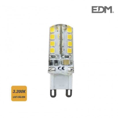 Bombeta g9 silicona led 2.5w 200 lm 3200k llum càlida edm 