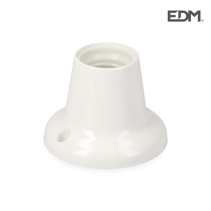 Portalamparas zocalo recto e27 retractilado edm