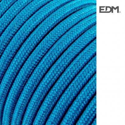 Cable cordon tubulaire  2x0,75mm c68 azul claro 25mts euro/mts