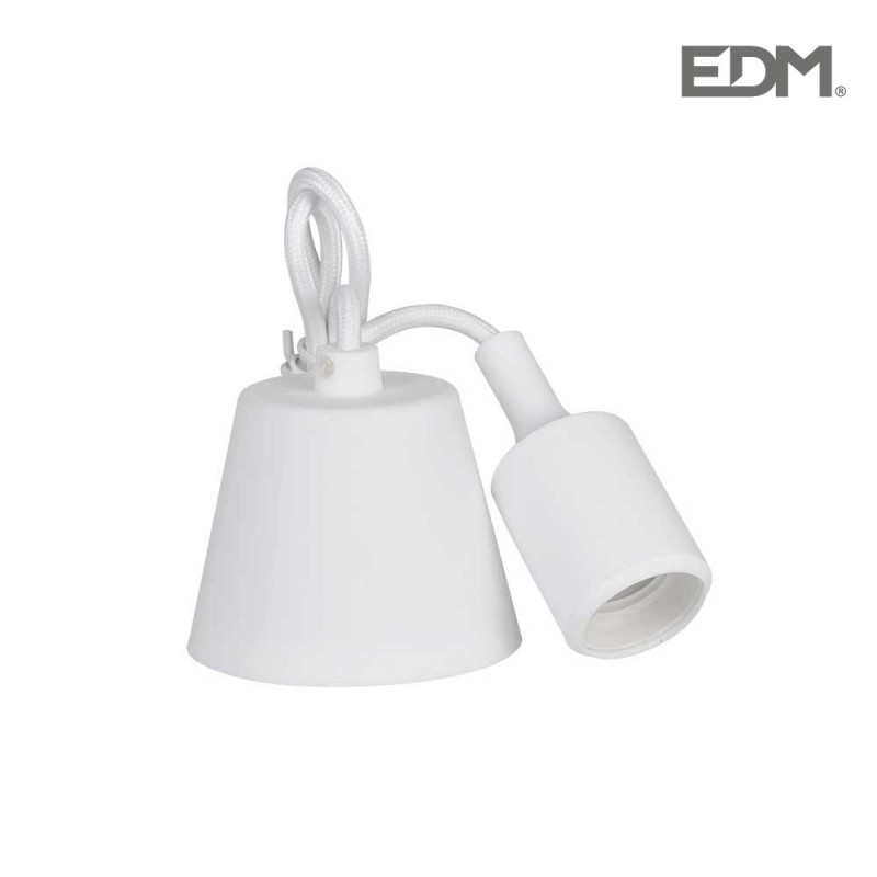 Llum penjant de silicona e27 60w blanc (98.4cm) edm 