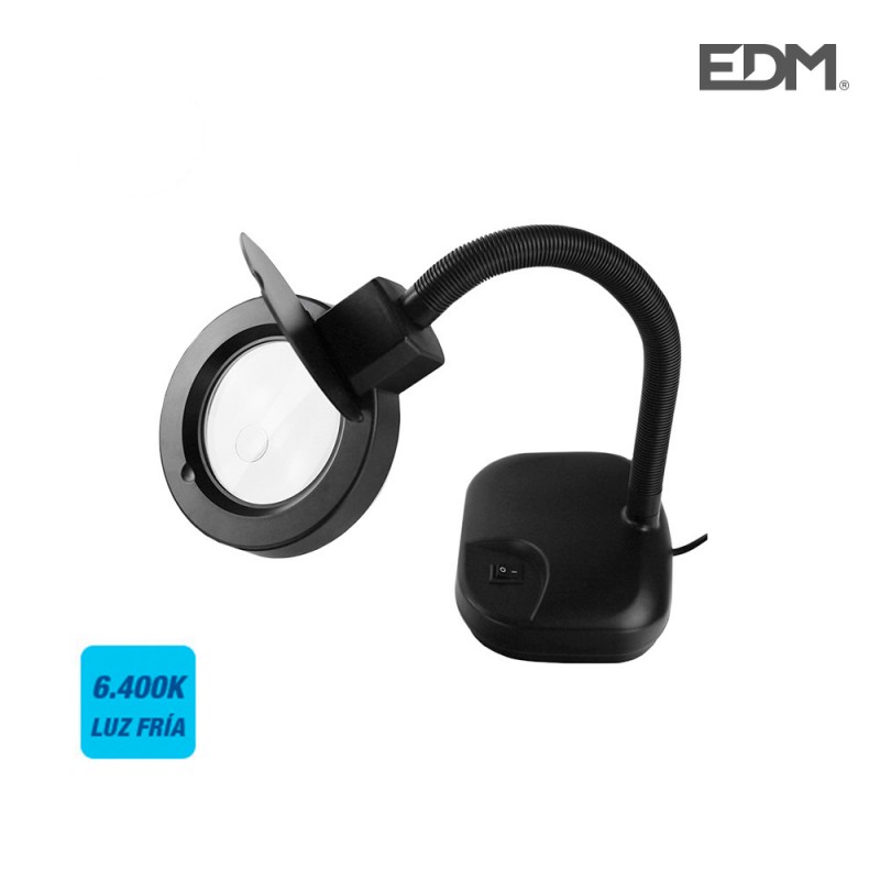 Flexe lupa negre 12w de sobretaula edm 