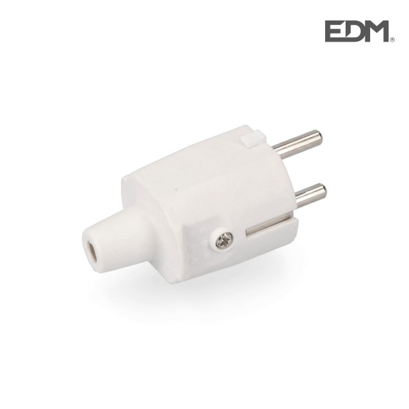 Clavilla goma 10/16 a 250v t/tl ip44 4.8mm blanca retract.edm 