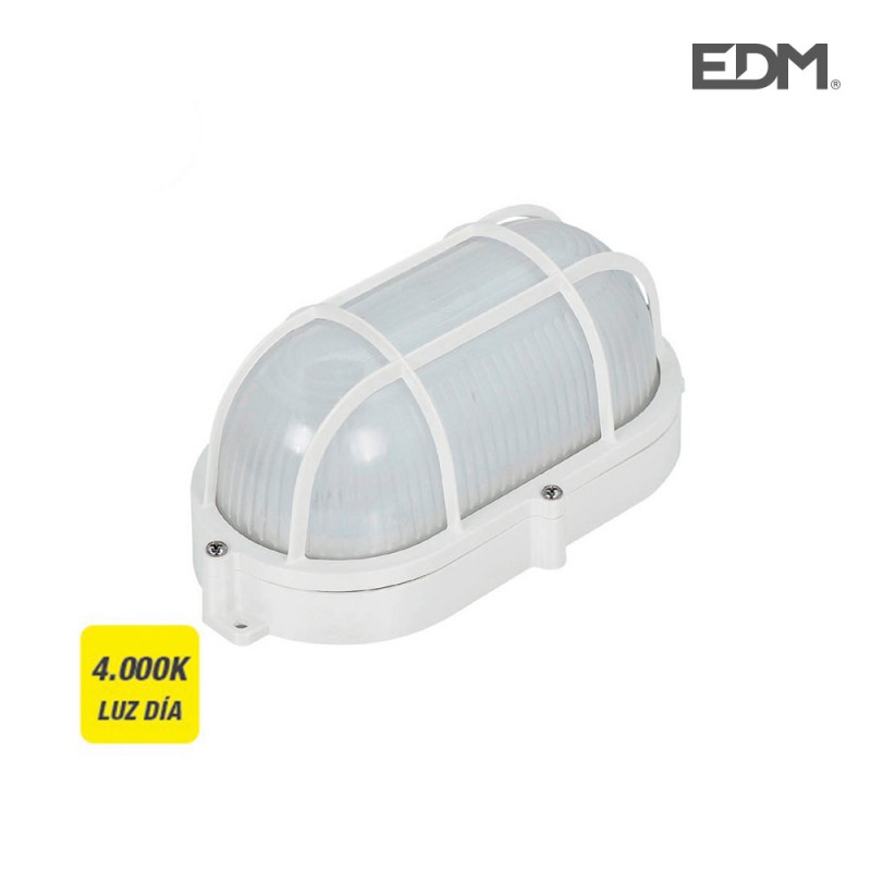 Aplic oval led reixeta exterior led 9w 810 lumens ip65 4.000k edm 