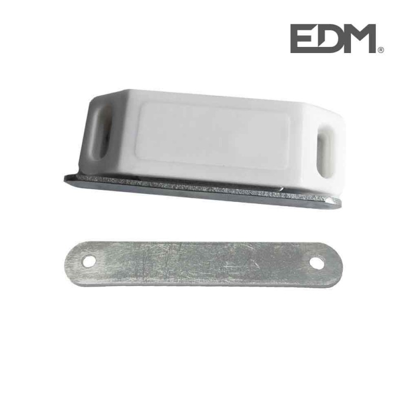 Iman para puerta blanco (dos piezas) 75x18mm