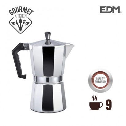 Cafetera d'alumini 9 tasses edm 