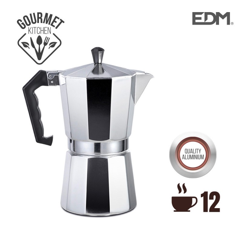 Cafetera d'alumini 12 tasses edm 