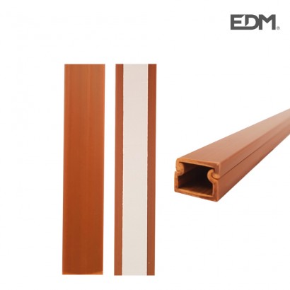 Mini canal adhesiva edm 2mts 12.7x11mm fusta fosca preu per metre 