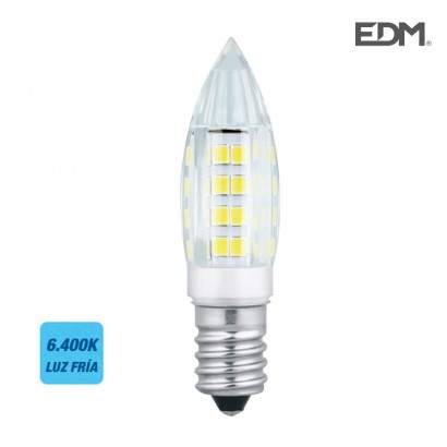 Bombeta mini espelma led e14 3w 280 lm 6400k llum freda edm 