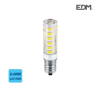 Bombeta peveter led e14 4.5w 400 lm 6400k llum freda edm