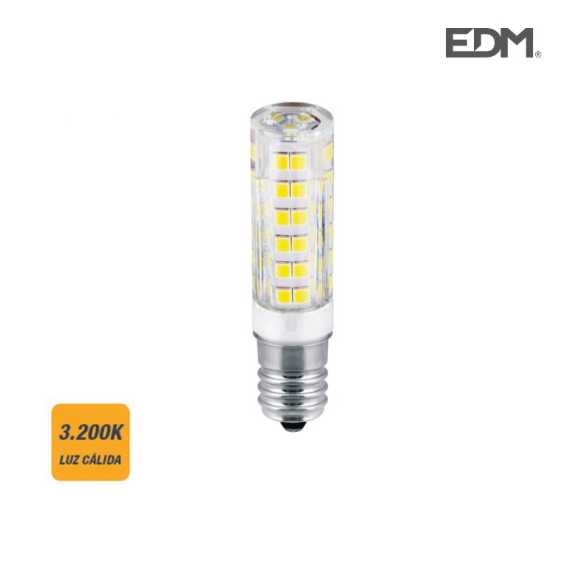 Bombeta peveter led e14 4.5w 400 lm 3200k llum càlida edm