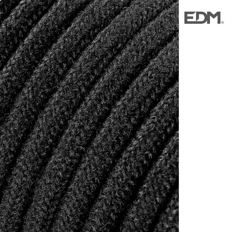 Cable cordó tubulaire 2x0.75mm c41 negre 5mts