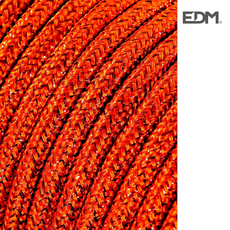 Cable cordó tubulaire 2x0.75mm marró brillant 5mts 