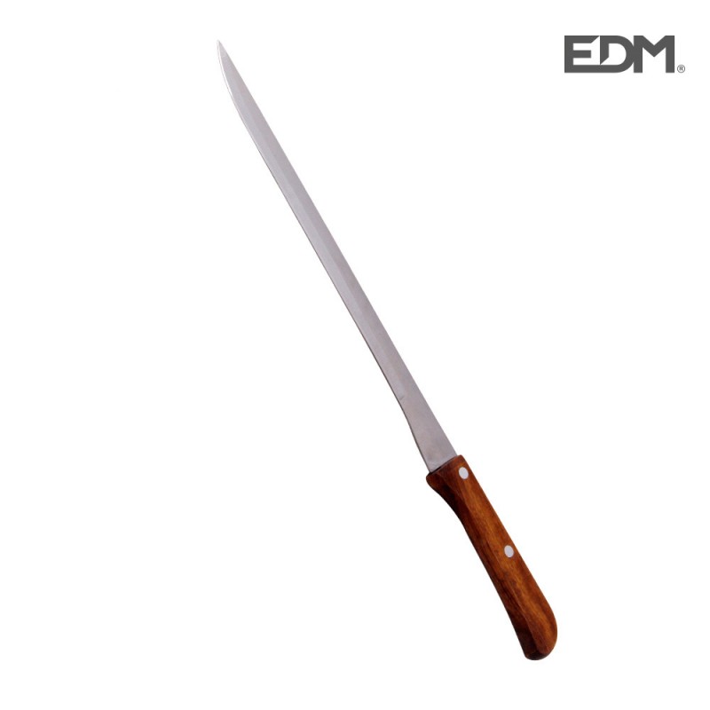 Cuchillo jamonero mango de madera 36,5cm