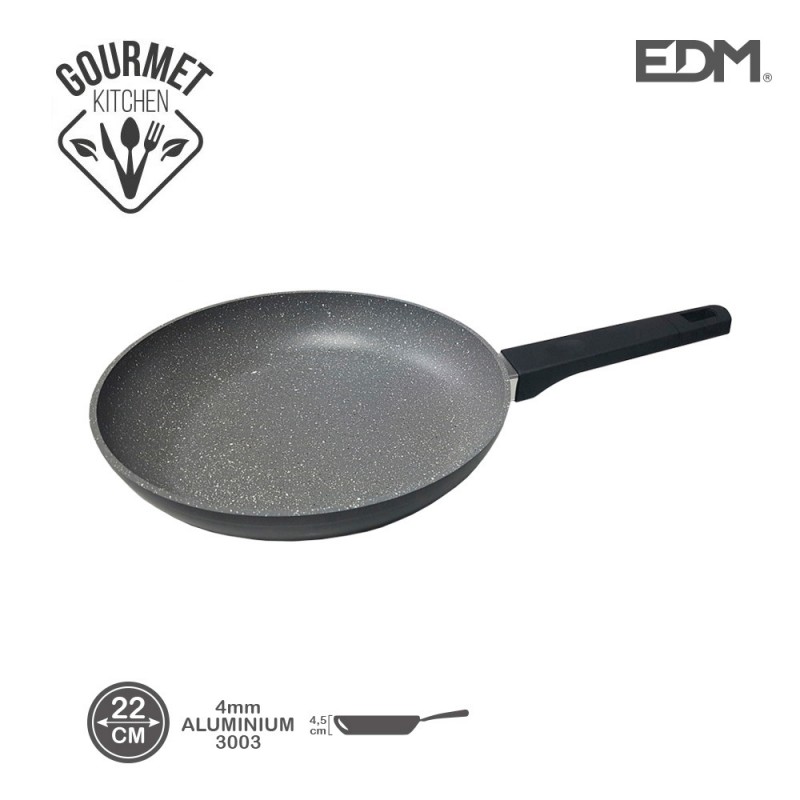 Paella antiadherent ø22cm alt. 4.6cm espesor 4mm professional line edm