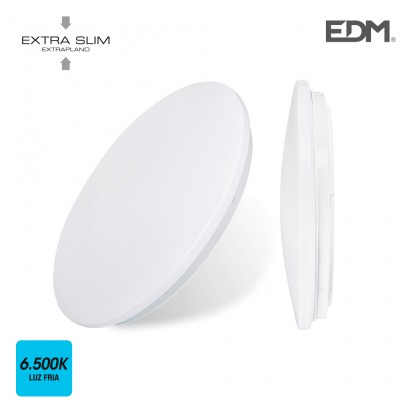 Aplic superfície led extraplà 12w 840 lumens 6.500k circular 26.5x5.7cm edm 