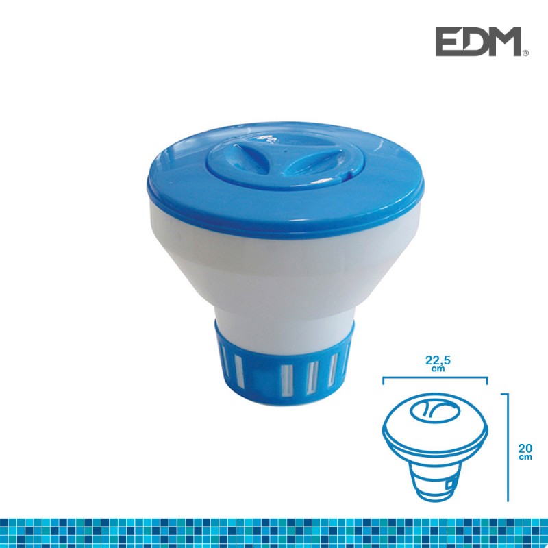 Dispensador de químics flotant pastilles grans diàm.22.5x20cm 