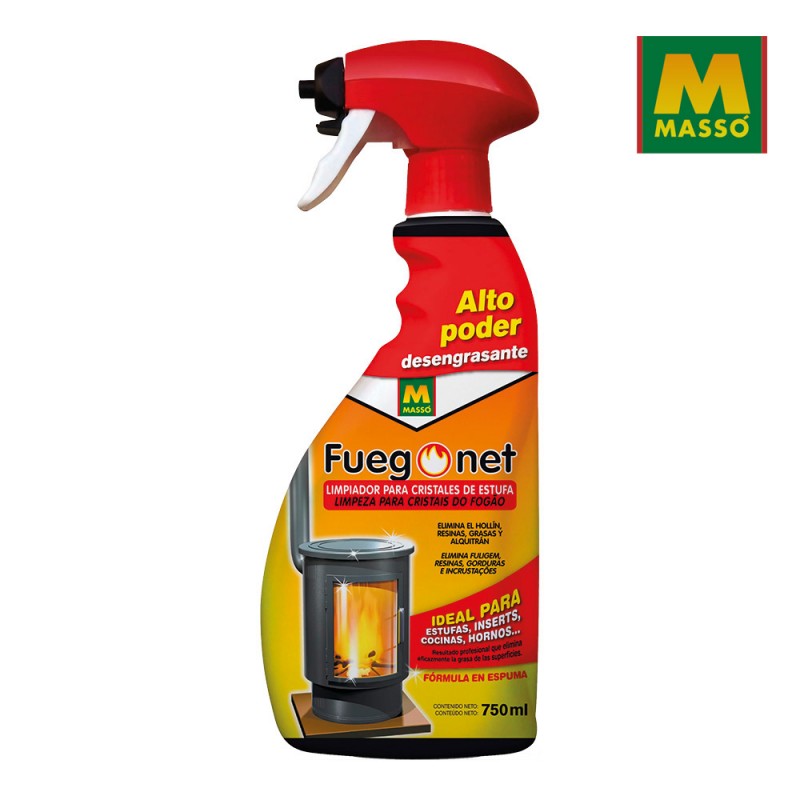 Limpiador de cristal de estufa - 750ml- fuegonet