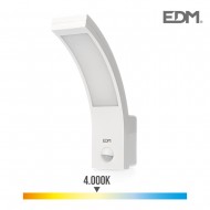 Aplique exterior led 10w  750  lumen 4.000k con sensor