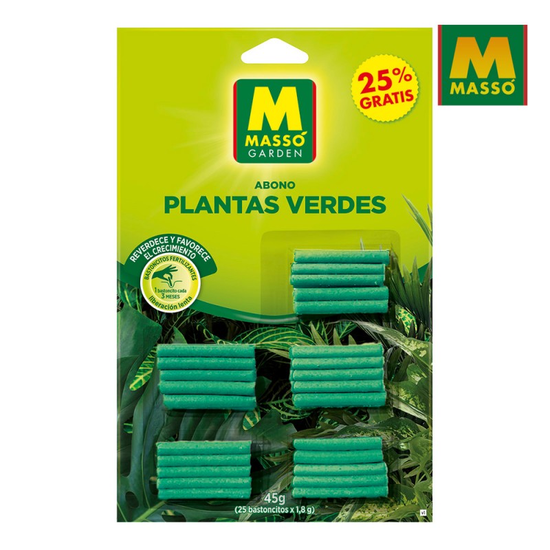 Bastonets fertilitzants plantes verdes 45gr