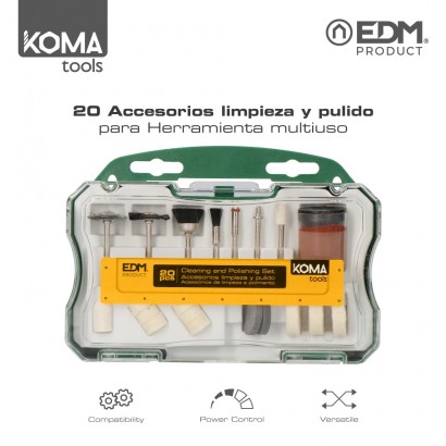 Set 20 accessoris koma tools per 08709 edm