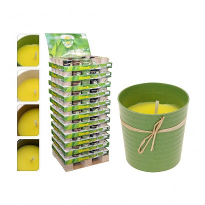 Espelma citronella 165gr colors assortits 