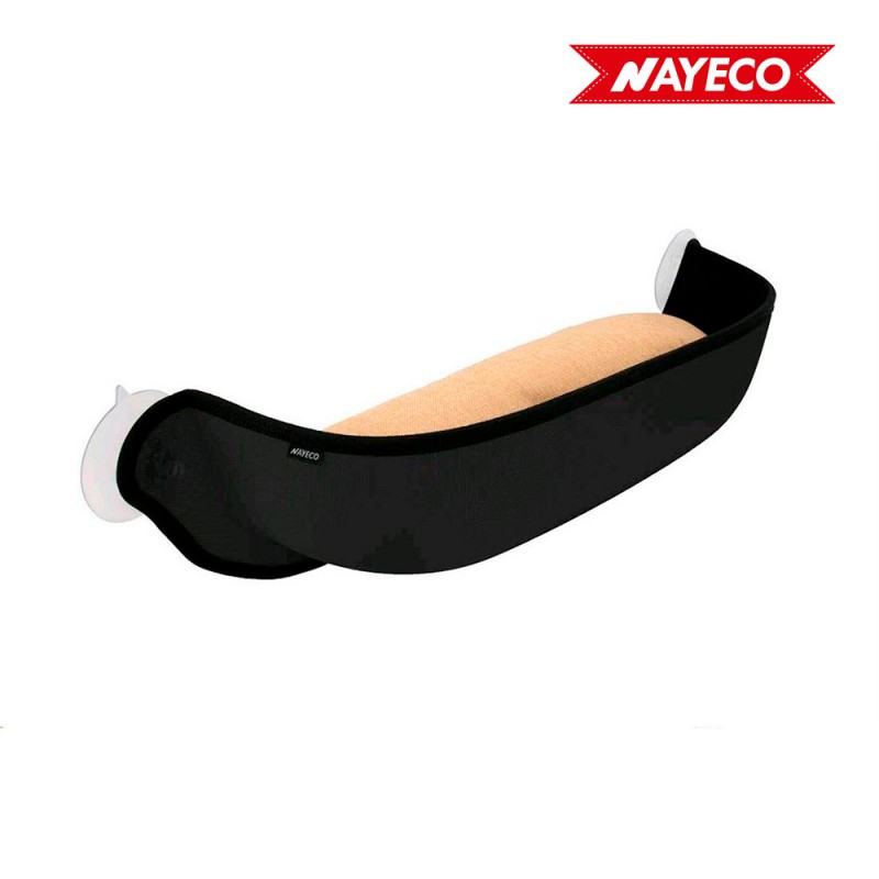 Cama gato con ventosas para ventana color negro 65x18x25cm  nayeco 