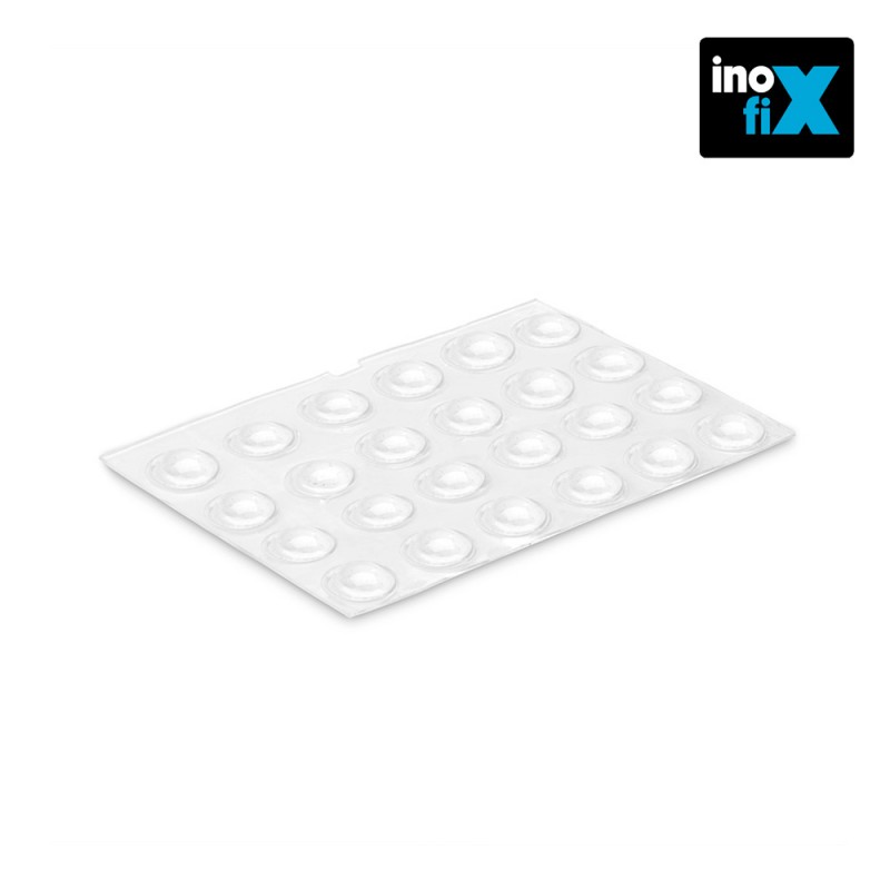 Gota autoadhesiva protectora ø8 x2,2 mm (blister 25 uni.) inofixcolgador sobrepuerta blanco blister  inofix