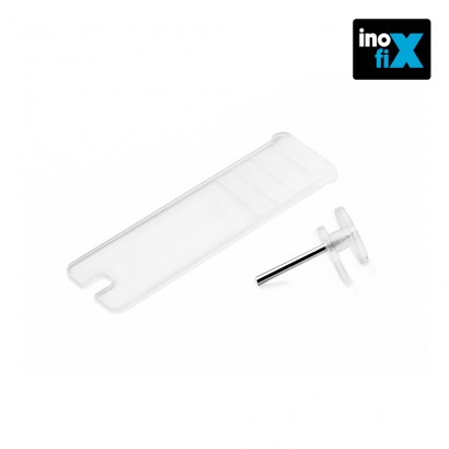 Penjador simple per quadres transparent   (blister 10 unit)  inofix