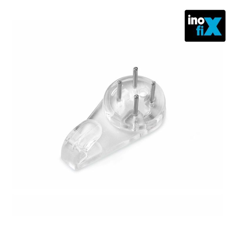 Colgador para cuadros.transparente (blister 4 unid) inofix