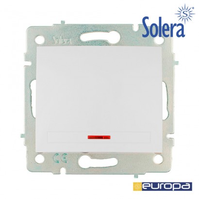 Commutador/interruptor lluminós 10ax 250v.s. europa   solera