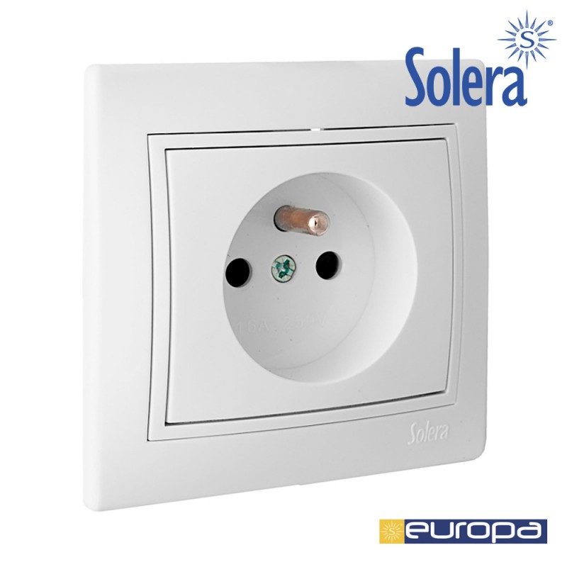 Base bipolar 16a 250v amb presa francesa s.europa solera