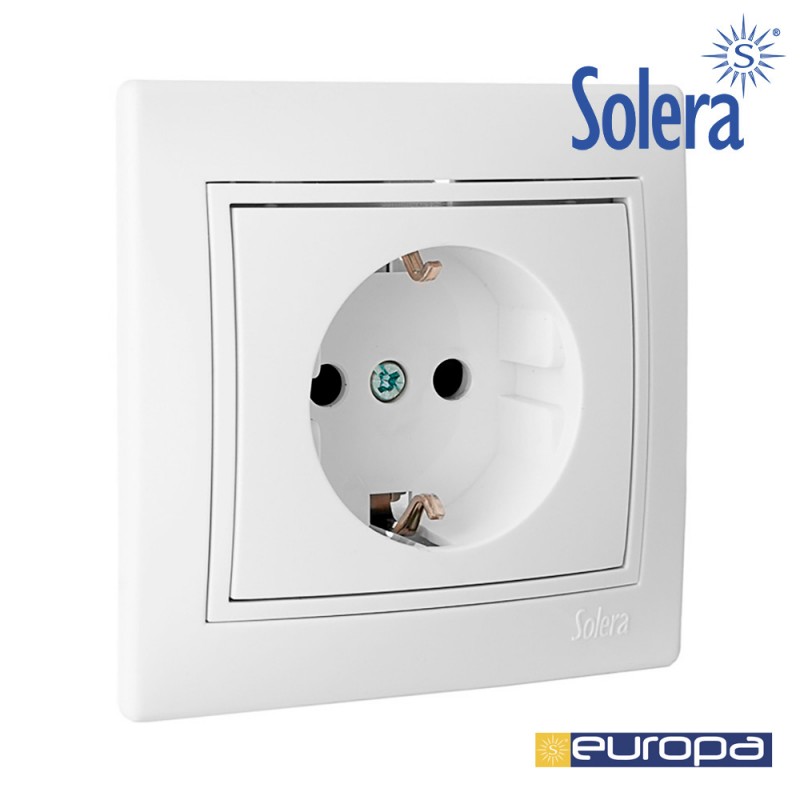 Base bipolar con t/t lateral 16a 250v s.europa solera
