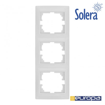 Marco vertical para 3 element blanco 81x225x10mm s.europa solera