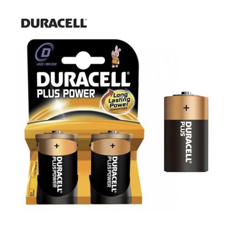 Pila duracell plus lr20 d (blister 2 piles)