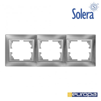 Marc per 3 elements horitzontal plata 225x81x10mm s.europa solera