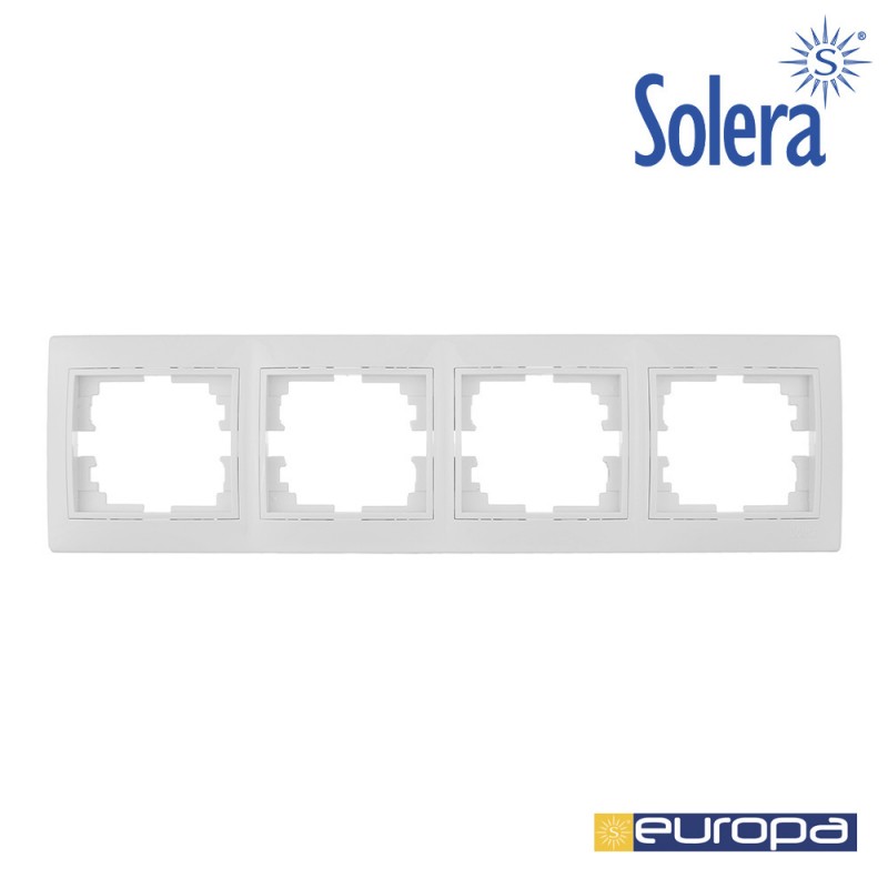 Marc horitzontal per a 4 elements blanc  296x81x10mm s.europa solera