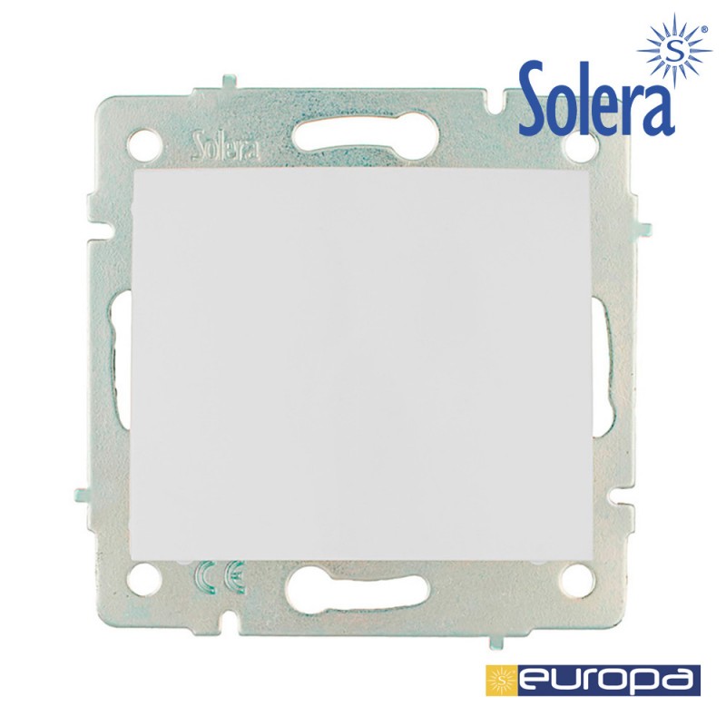 Tapa cega d´encastament blan 83x81mm s.europa solera