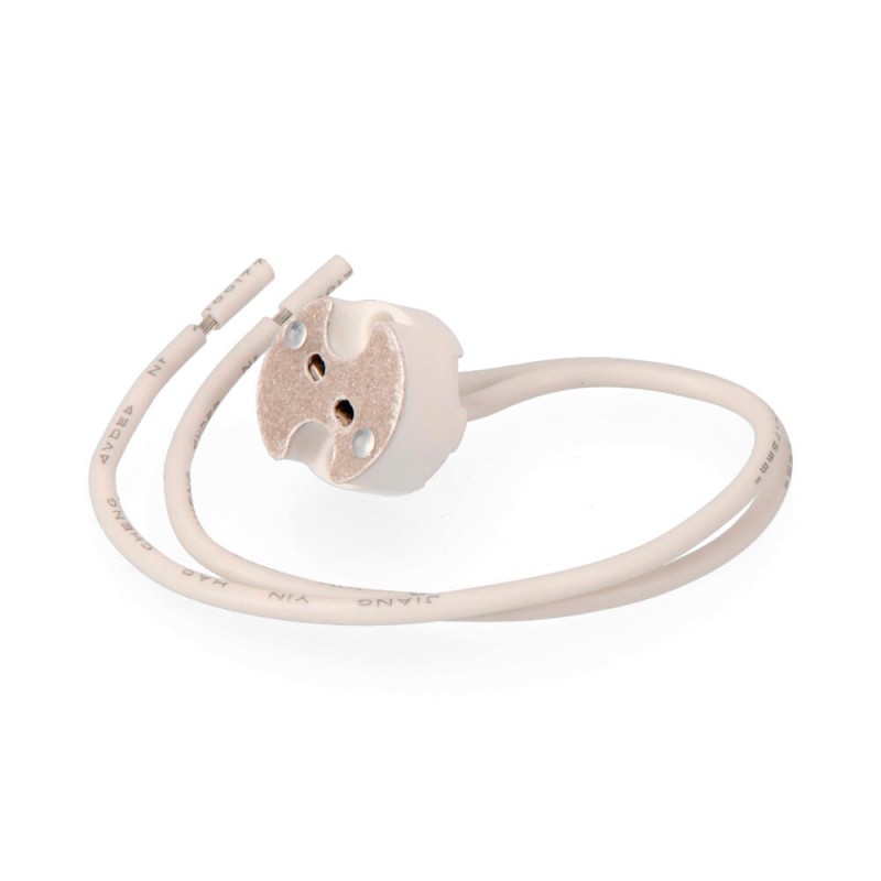 Portalámparas mr-16 bi-pin gu5,3. cerámico pgu56 solera