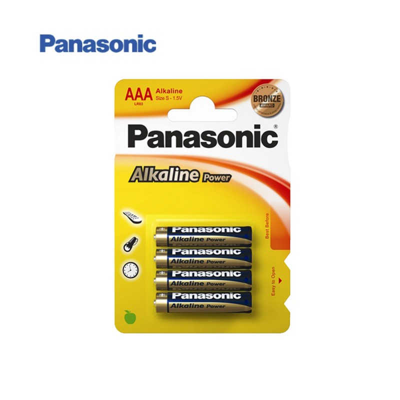 Pila alcalina panasonic bronze lr-03 (blister 4 piles)