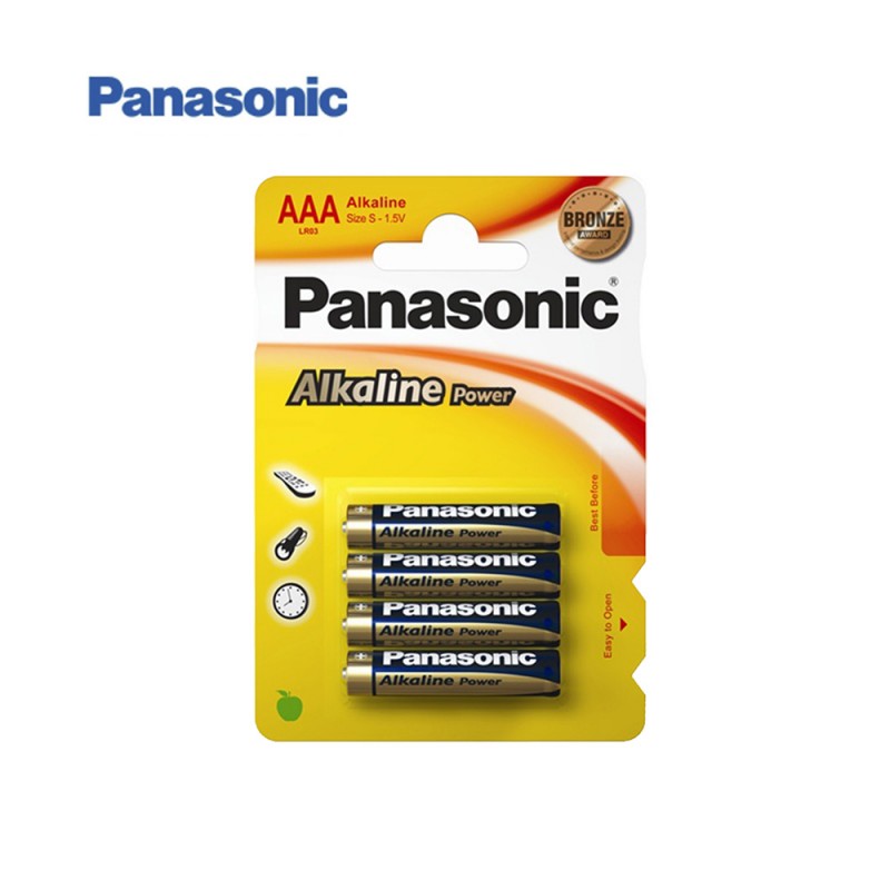Pila alkalina panasonic bronze  lr-03 (blister 4 pilas)
