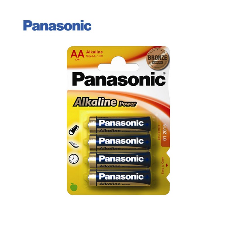 Pila alkalina  panasonic bronze lr-6 (blister 4 pilas)