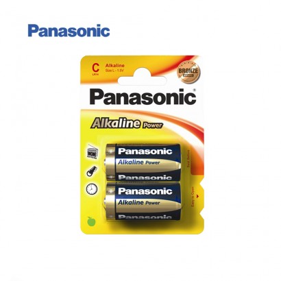 Pila alcalina panasonic bronze lr14  (blister 2 piles) 