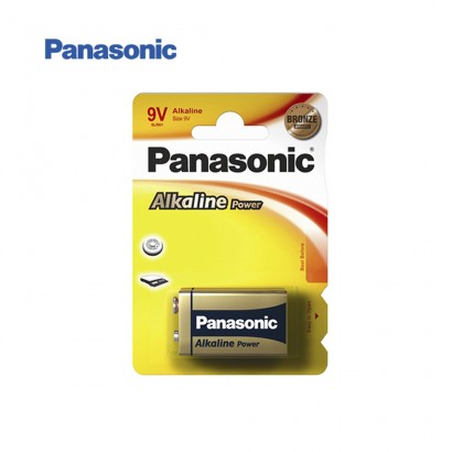 Pila alcalina panasonic bronze 6lr61 9v (blister 1 pile) 