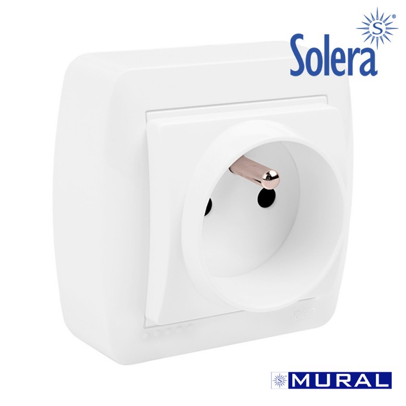 Base bipolar con sistema frances 74x72x42mm s. mural solera
