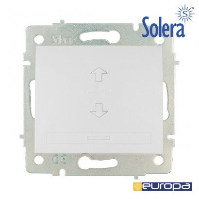 Interruptor persiana 10a 25v blanc s.europa solera