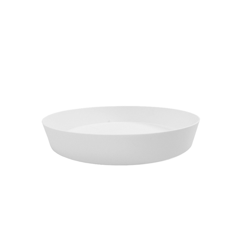 Plato de inyeccion para maceta color blanco ø24cm