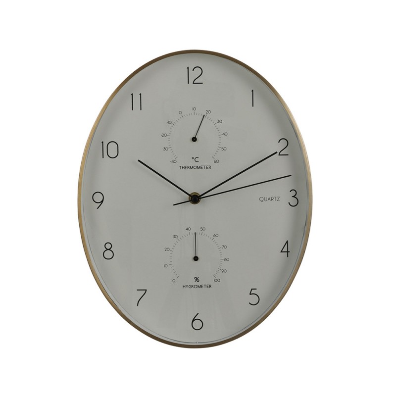 Rellotge de paret andy color blanc ø 35x4.5 cm
